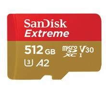 کارت حافظه  سن دیسک مدل Extreme سرعت 160MBps کلاس 10 ظرفیت 512 گیگابایت
